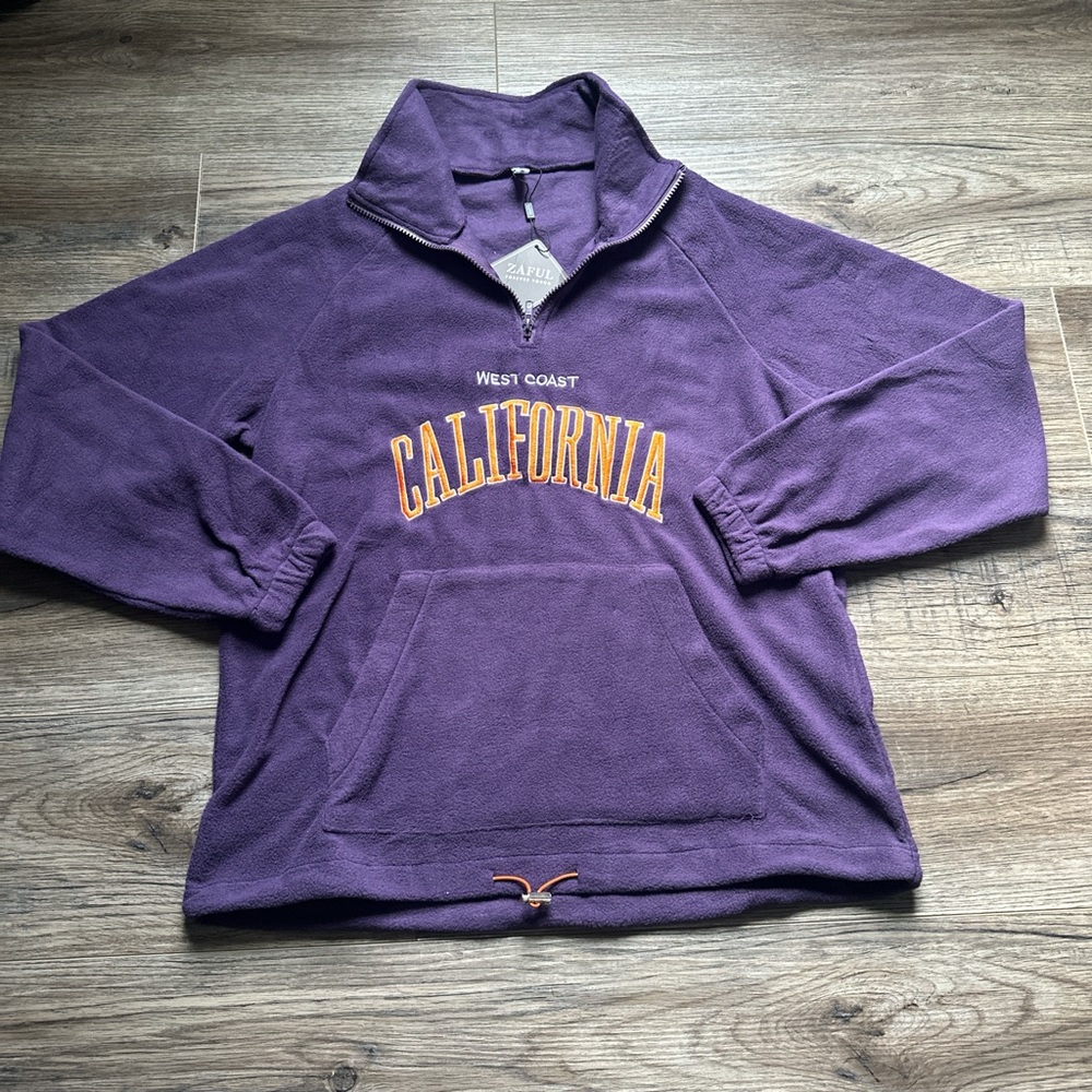 Brand new Zaful West Coast California quarter zip